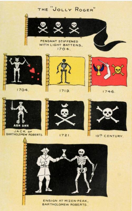 bandiere di pirati famosi illustrate